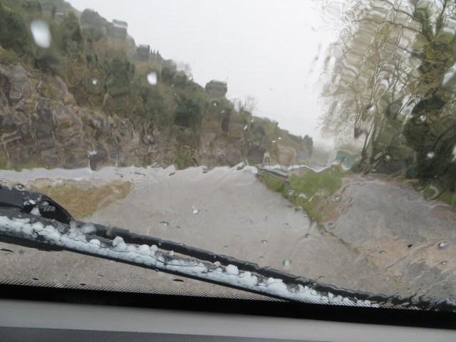 thought we left uk weather behind....hail in Picos de Europa