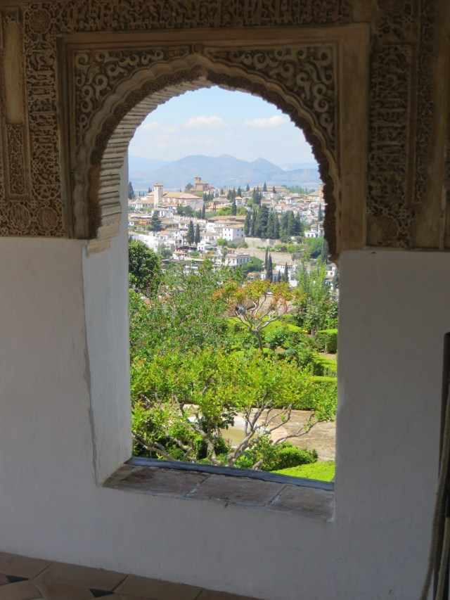 through the arched window....alhambra