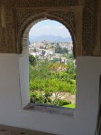 through the arched window....alhambra