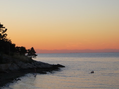 fateful sunset in umag