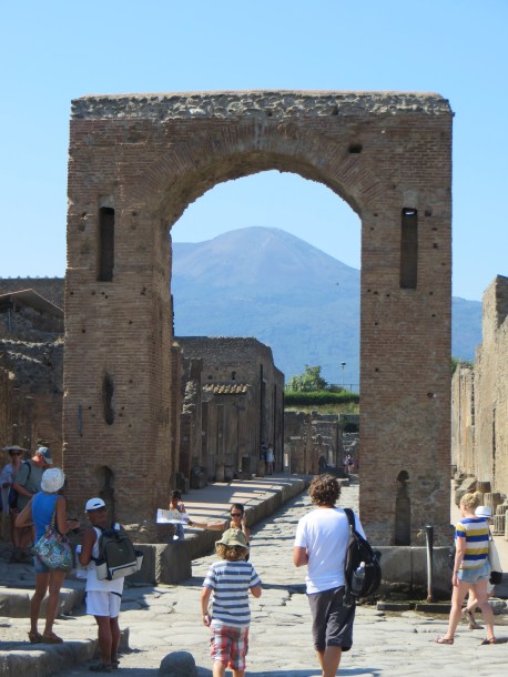 mt vesuvius...thru the arched window